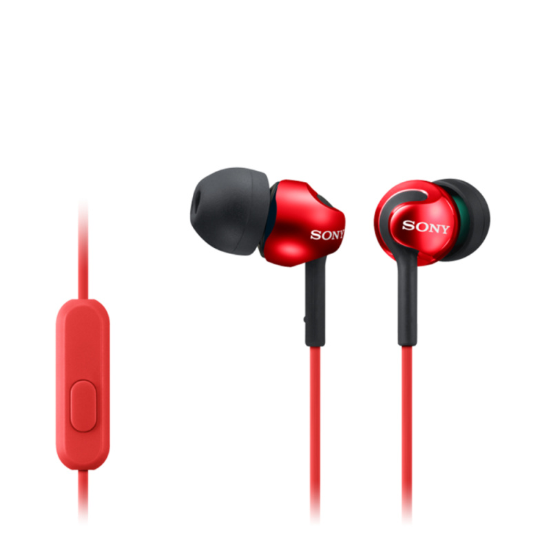 Sony MDR-EX110AP Casque Avec fil Ecouteurs Appels/Musique Rouge