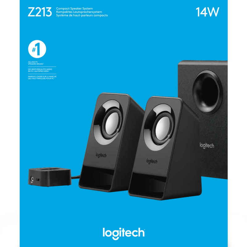 Logitech Z213 set d'enceintes 7 W PC/ordinateur portable Noir 2.1 canaux