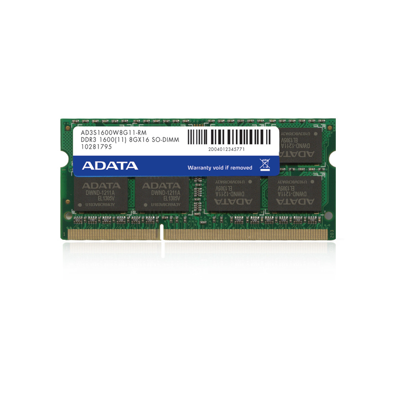 ADATA AD3S1600C4G11-RM module de mémoire 4 Go 1 x 4 Go DDR3 1600 MHz