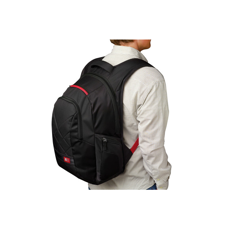 Case Logic Sporty DLBP-116 Black 40,6 cm (16") Étui sac à dos Noir