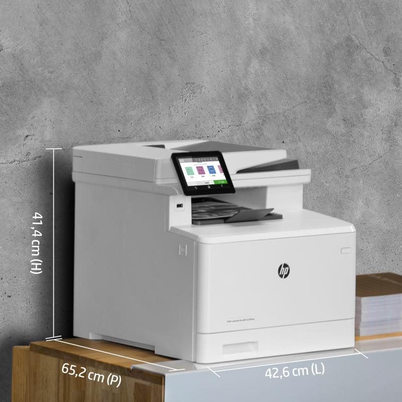HP Color LaserJet Pro Imprimante multifonction M479dw, Couleur, Imprimante pour Impression, copie, numérisation, e-mail, Impression recto-verso; Numérisation vers e-mail/PDF; Chargeur automatique de documents de 50 feuilles