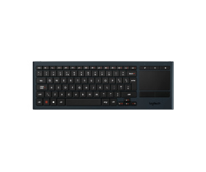 Logitech Illuminated Living-Room Keyboard K830 clavier RF sans fil AZERTY Français Noir