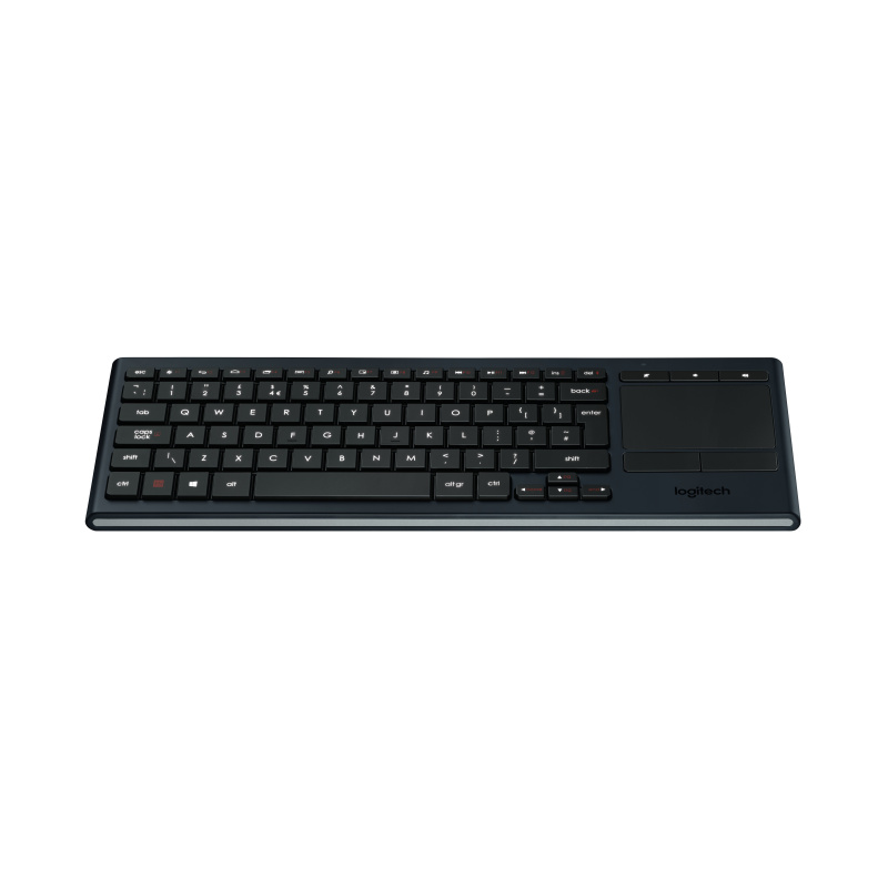 Logitech Illuminated Living-Room Keyboard K830 clavier RF sans fil AZERTY Français Noir