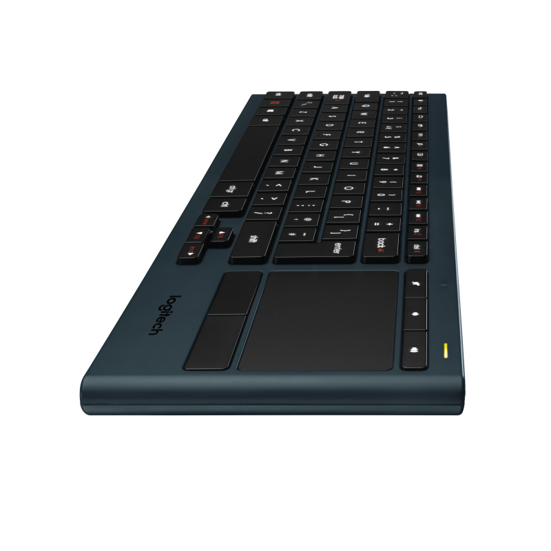 Logitech Illuminated Living-Room Keyboard K830 clavier RF sans fil AZERTY Français Noir