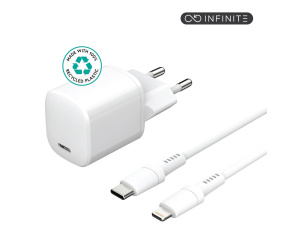 eSTUFF ES637500 chargeur d'appareils mobiles Smartphone, Tablette Blanc Secteur Charge rapide Intérieure