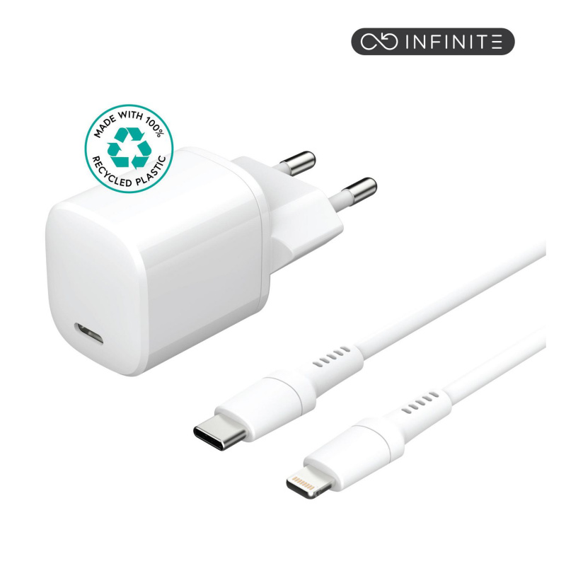 eSTUFF ES637500 chargeur d'appareils mobiles Smartphone, Tablette Blanc Secteur Charge rapide Intérieure
