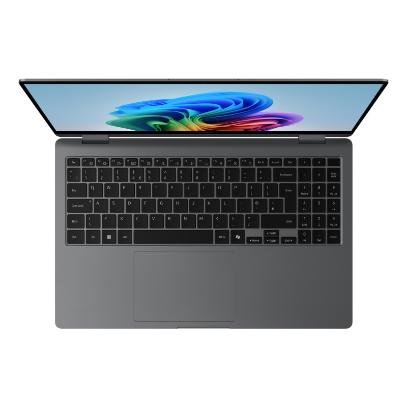 Samsung Galaxy Book5 360 Intel Core Ultra 7 256V Ordinateur portable 39,6 cm (15.6") Écran tactile Full HD 16 Go LPDDR5x-SDRAM 512 Go SSD Wi-Fi 7 (802.11be) Windows 11 Pro Gris