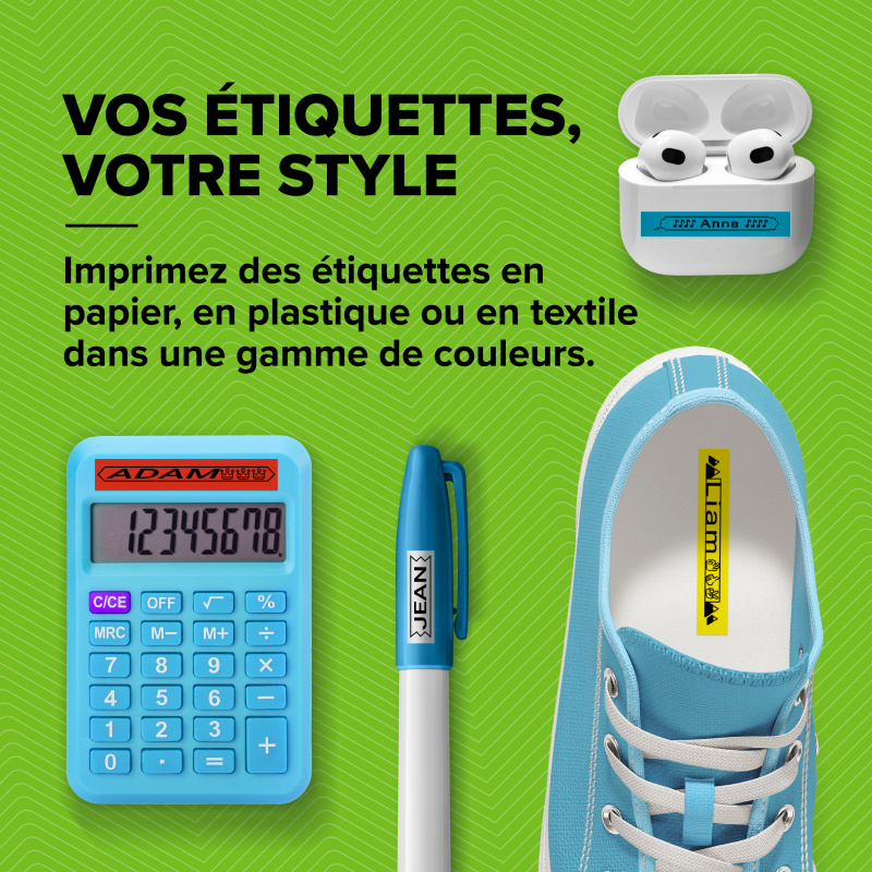 DYMO LetraTag Étiquettes en Papier Authentique | 12 mm x 4 m | Noir sur Blanc | Étiquettes autocollantes pour étiqueteuse LetraTag