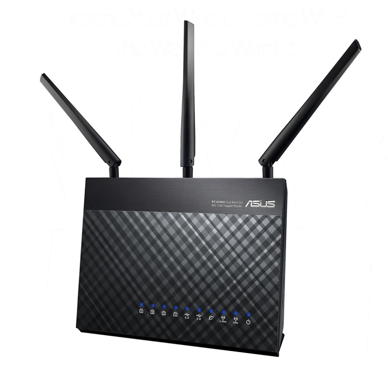 ASUS DSL-AC68U routeur sans fil Gigabit Ethernet Bi-bande (2,4 GHz / 5 GHz) Noir