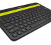 Logitech Bluetooth® Multi-Device Keyboard K480 clavier Universel AZERTY Français Noir