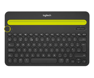 Logitech Bluetooth® Multi-Device Keyboard K480 clavier Universel AZERTY Français Noir