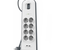 Belkin BSV804ca2M Blanc 8 sortie(s) CA 2 m