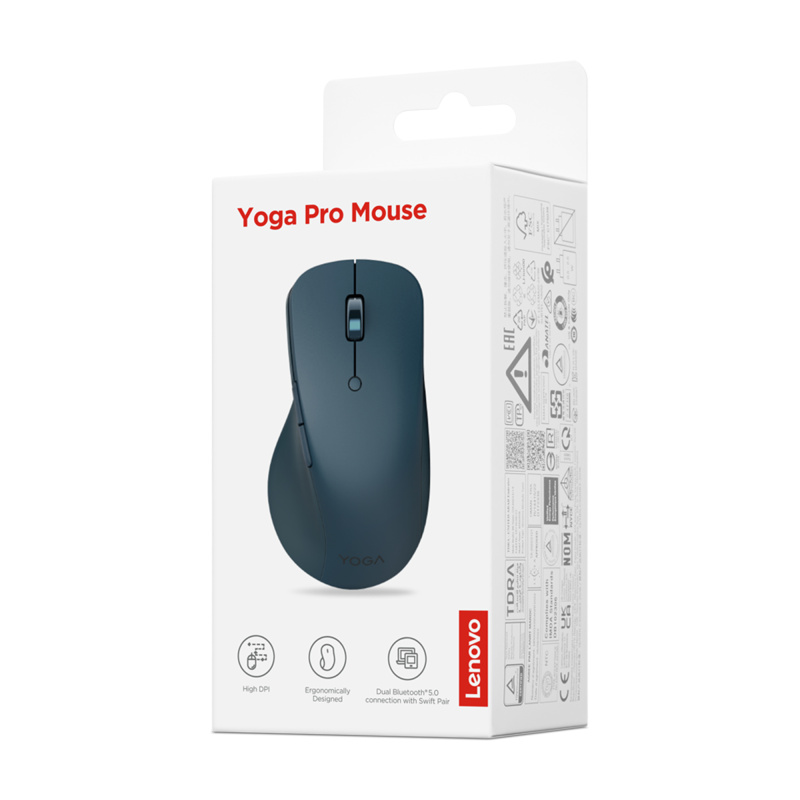 Lenovo Yoga Pro Mouse P souris Gaming Droitier Bluetooth Optique 2400 DPI