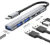Sandberg 336-50 hub & concentrateur USB Type-C 5000 Mbit/s Gris