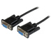 StarTech.com Câble null modem série DB9 RS232 de 2m - Cordon série DB9 vers DB9 - F/F - Noir