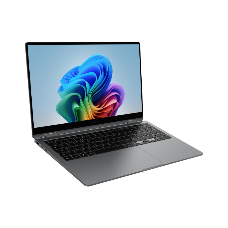 Samsung Galaxy Book5 360 Intel Core Ultra 7 256V Ordinateur portable 39,6 cm (15.6") Écran tactile Full HD 16 Go LPDDR5x-SDRAM 512 Go SSD Wi-Fi 7 (802.11be) Windows 11 Pro Gris