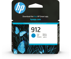 HP 912 Cartouche d'encre cyan authentique