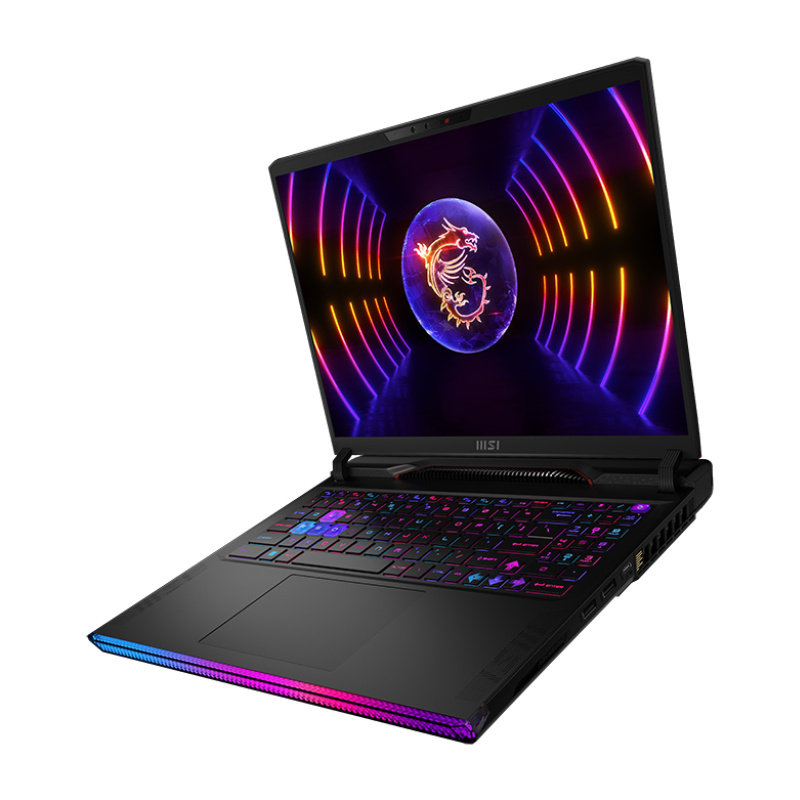 MSI Gaming Raider GE68HX 13VG-006FR Intel® Core™ i9 i9-13950HX Ordinateur portable 40,6 cm (16") Quad HD+ 32 Go DDR5-SDRAM 2 To SSD NVIDIA GeForce RTX 4070 Wi-Fi 6E (802.11ax) Windows 11 Pro Noir