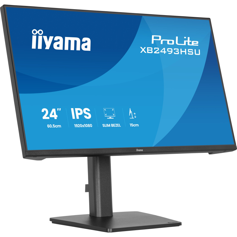 iiyama ProLite XB2493HSU-B1 écran plat de PC 60,5 cm (23.8") 1920 x 1080 pixels Full HD LED Noir