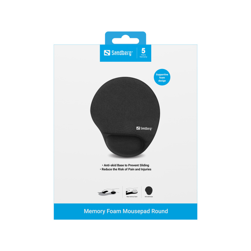 Sandberg 520-37 tapis de souris Noir