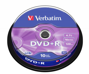 Verbatim DVD+R Matt Silver 4,7 Go 10 pièce(s)