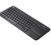 Logitech K400 Plus Tv clavier RF sans fil AZERTY Français Noir