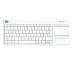 Logitech K400 Plus Tv clavier RF sans fil AZERTY Français Blanc