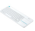 Logitech K400 Plus Tv clavier RF sans fil AZERTY Français Blanc