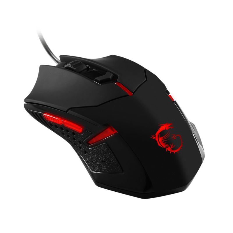 MSI Interceptor DS B1 souris Gaming Ambidextre USB Type-A Optique 1600 DPI