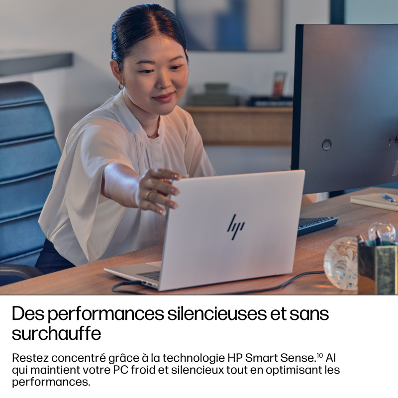 HP EliteBook 8 G1i 16 inch Notebook AI PC Wolf Pro Security Edition Intel Core Ultra 5 225U Ordinateur portable 40,6 cm (16") WUXGA 16 Go DDR5-SDRAM 512 Go SSD Wi-Fi 7 (802.11be) Windows 11 Pro Argent