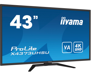 iiyama ProLite X4373UHSU-B1 écran plat de PC 108 cm (42.5") 3840 x 2160 pixels 4K Ultra HD Noir