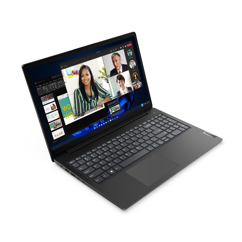Lenovo V15 G4 AMN AMD Ryzen™ 3 7320U Ordinateur portable 39,6 cm (15.6") Full HD 8 Go LPDDR5-SDRAM 512 Go SSD Wi-Fi 6 (802.11ax) Windows 11 Home Français Noir