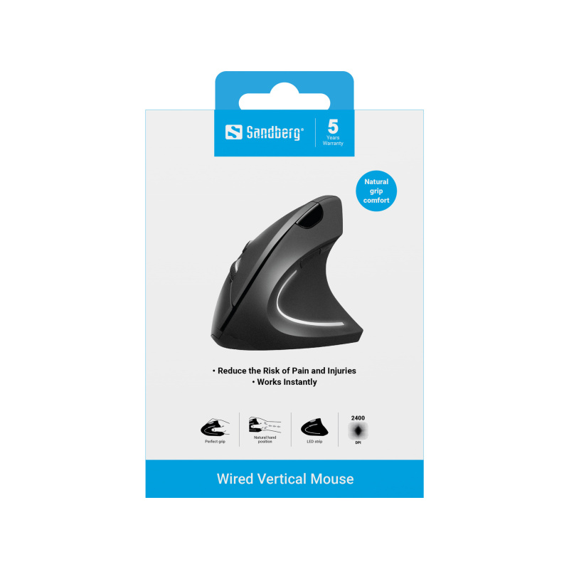 Sandberg 630-14 souris Bureau Droitier USB Type-A Optique 2400 DPI