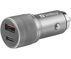 Sandberg 441-50 chargeur d'appareils mobiles Universel Métallique Allume-cigare Charge rapide Auto