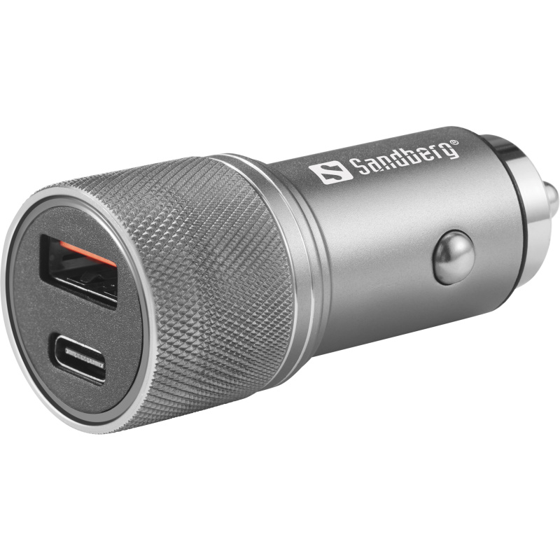 Sandberg 441-50 chargeur d'appareils mobiles Universel Métallique Allume-cigare Charge rapide Auto