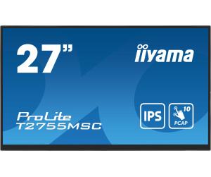 iiyama ProLite T2755MSC-B1 écran plat de PC 68,6 cm (27") 1920 x 1080 pixels Full HD LED Écran tactile Dessus de table Noir