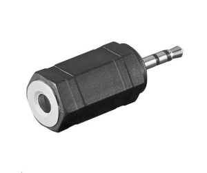 Microconnect AUDASM changeur de genre de câble 2.5mm 3.5mm Noir