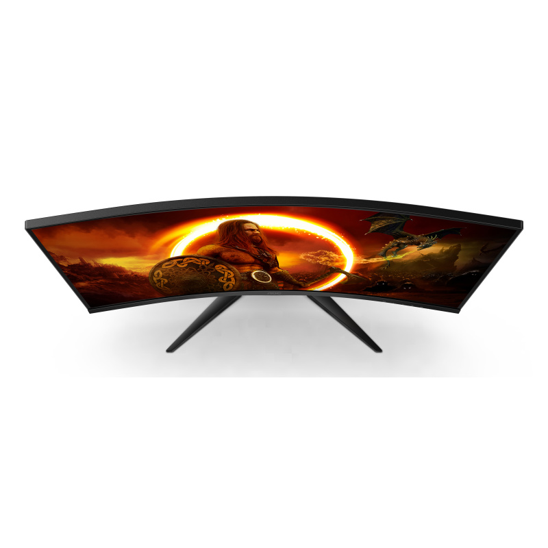 AOC G2 C32G2ZE/BK écran plat de PC 80 cm (31.5") 1920 x 1080 pixels Full HD LED Noir, Rouge