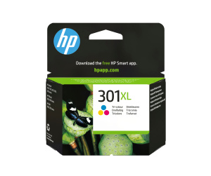 HP 301XL cartouche d'encre trois couleurs grande capacité authentique