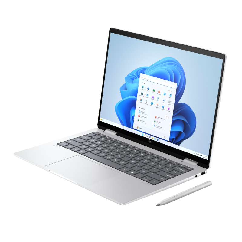 HP ENVY x360 14-fa0003nf AMD Ryzen™ 7 8840HS Hybride (2-en-1) 35,6 cm (14") Écran tactile 3K 16 Go LPDDR5-SDRAM 512 Go SSD Wi-Fi 6E (802.11ax) Windows 11 Home AI PC Argent