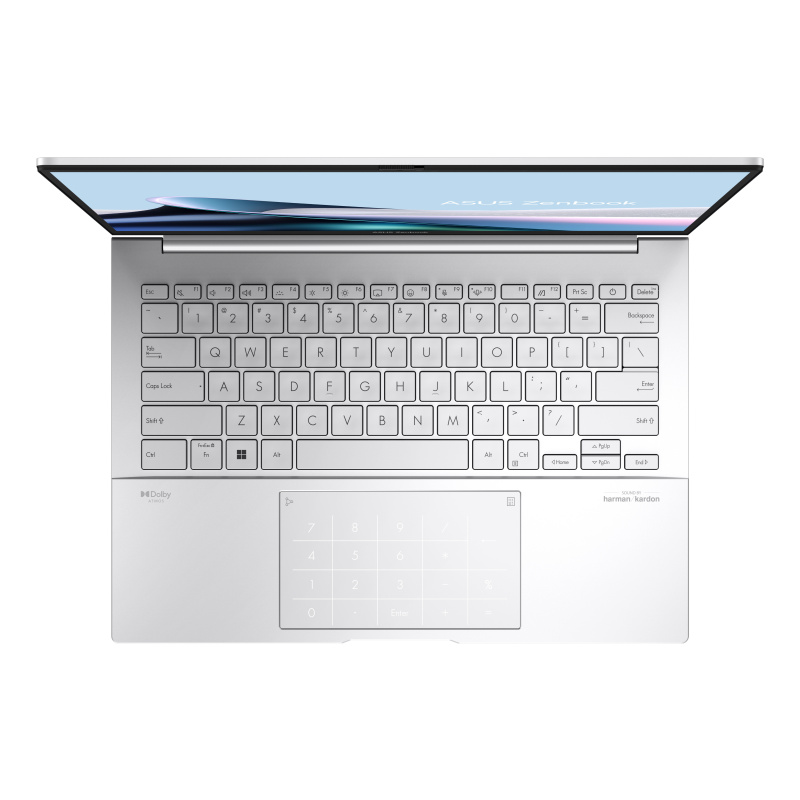 ASUS Zenbook 14 UX3405CA-ISCQD1233X Intel Core Ultra 7 255H Ordinateur portable 35,6 cm (14") WUXGA 32 Go LPDDR5x-SDRAM 1 To SSD Wi-Fi 7 (802.11be) Windows 11 Pro Argent