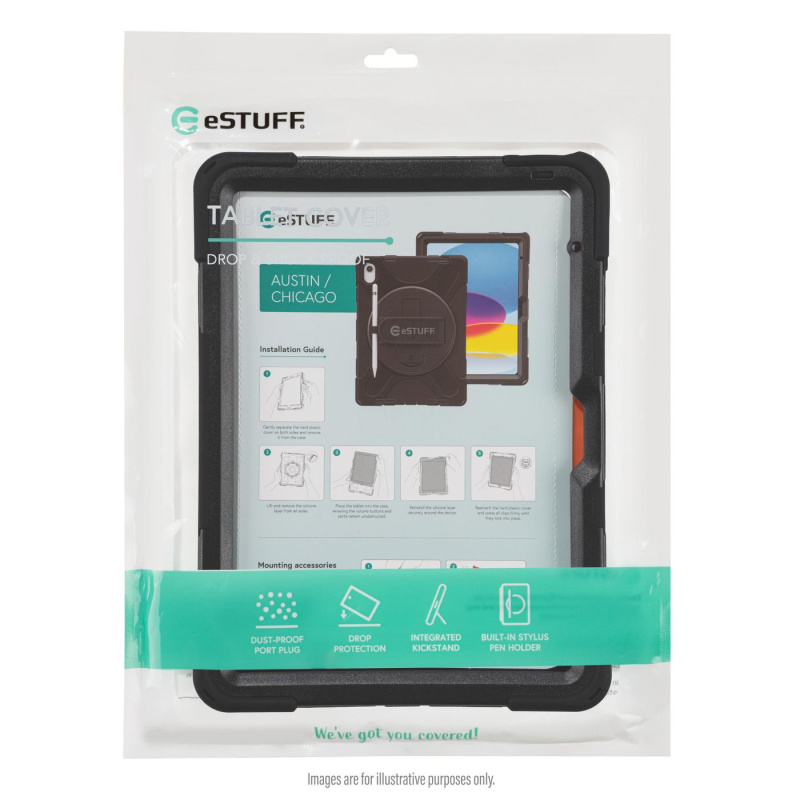 eSTUFF ES681868-BULK étui pour tablette Noir