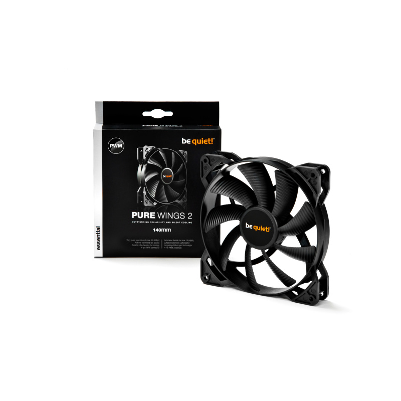 be quiet! Pure Wings 2 Boitier PC Ventilateur 14 cm Noir