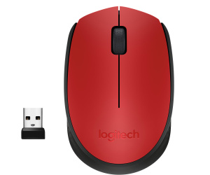 Logitech M171 Red-K souris Ambidextre RF sans fil Optique 1000 DPI