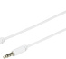 eSTUFF 1.0m 3.5mm - 3.5mm câble audio 1 m 3,5mm Blanc