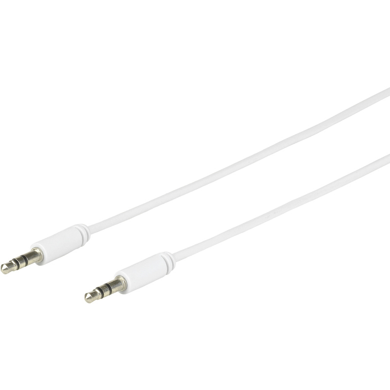eSTUFF 1.0m 3.5mm - 3.5mm câble audio 1 m 3,5mm Blanc