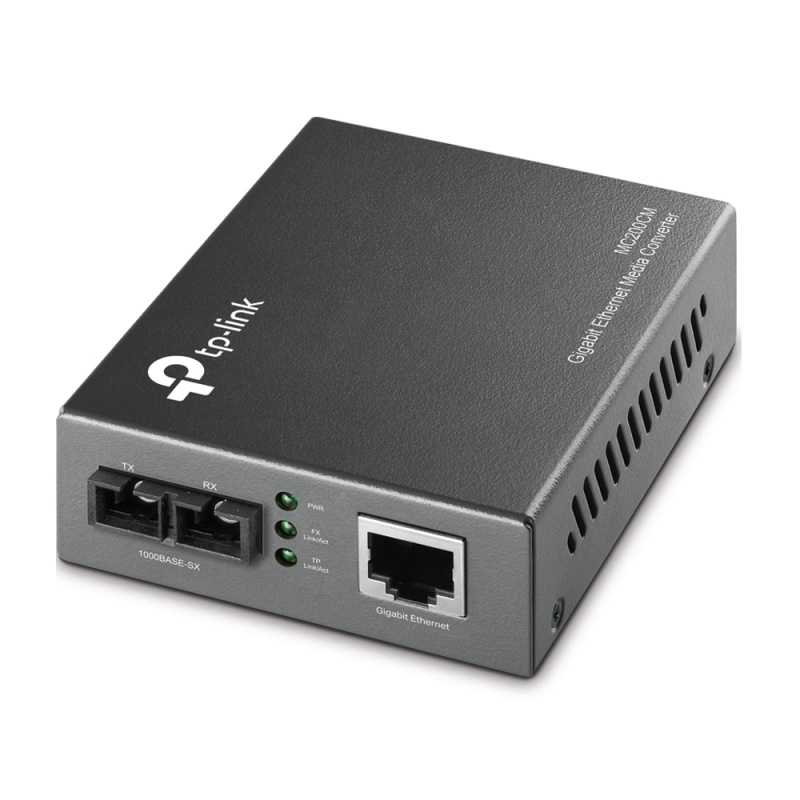 TP-Link MC200CM V3 convertisseur de support réseau Interne 1000 Mbit/s 850 nm Multimode Noir