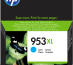 HP 953XL Cartouche d’encre cyan grande capacité authentique