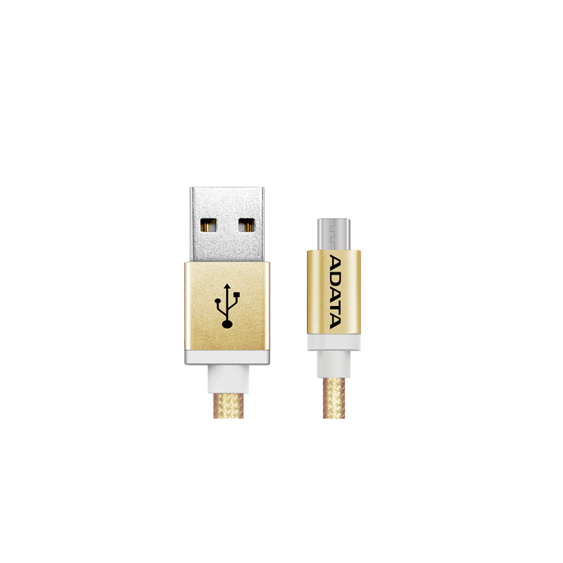 ADATA 1m, USB2.0-A/USB2.0 Micro-B câble USB USB A Micro-USB B Or