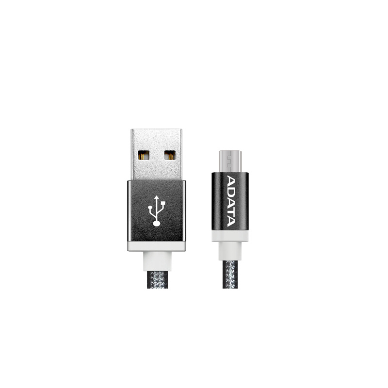 ADATA 1m, USB2.0-A/USB2.0 Micro-B câble USB USB A Micro-USB B Noir